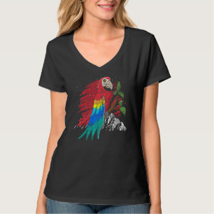 Tropische Vogelbeobachtung Dschungeltierfarbener M T-Shirt