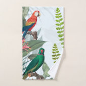 Tropische Vogelgewächse Badhandtuch Set (Handtuch)