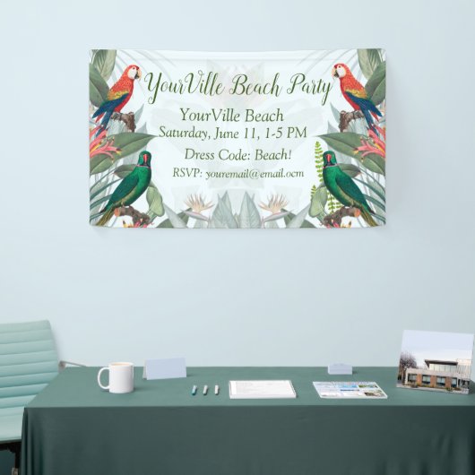 Tropische Vogelgewächse Banner (Messeveranstaltung)