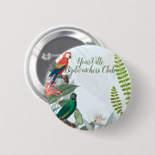 Tropische Vogelgewächse Button (Vorne & Hinten)