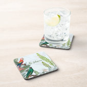 Tropische Vogelgewächse Getränkeuntersetzer (Rechte Seite)