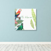 Tropische Vogelgewächse Leinwanddruck (Insitu (Holzboden))