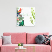 Tropische Vogelgewächse Leinwanddruck (Insitu (Wohnzimmer))