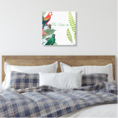 Tropische Vogelgewächse Leinwanddruck (Insitu (Schlafzimmer))