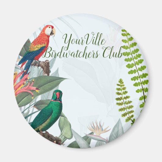 Tropische Vogelgewächse Magnet (Vorne)