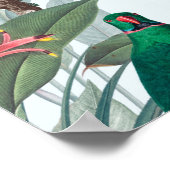 Tropische Vogelgewächse Poster (Ecke)