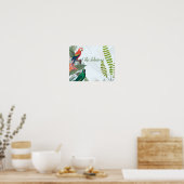 Tropische Vogelgewächse Poster (Küche)