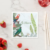 Tropische Vogelgewächse Serviette (Beispiel)