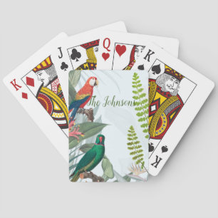 Tropische Vogelgewächse Spielkarten