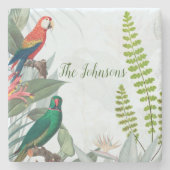 Tropische Vogelgewächse Steinuntersetzer (Vorderseite)