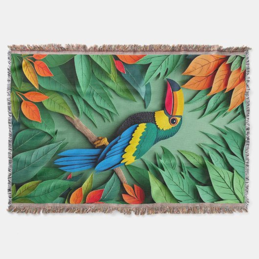 Tropische Vogelkunst Decke (Vorderseite)