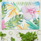 Tropische Vogelkunst Geschirrtuch (Gefaltet)