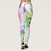 Tropische Vogelkunst Leggings (Rückseite)