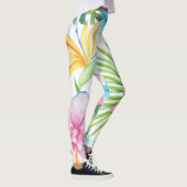 Tropische Vogelkunst Leggings (Rechts)