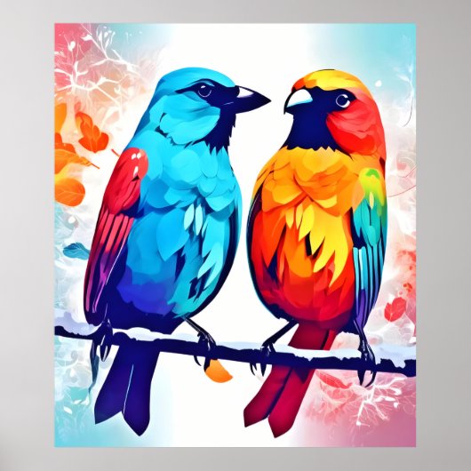 Tropische Vogelliebhaber Poster (Vorne)