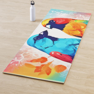 Tropische Vogelliebhaber Yogamatte