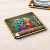 "Tropische Vogelperspektive" Getränkeuntersetzer (Linke Seite)