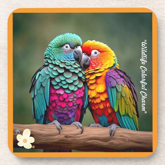 "Tropische Vogelperspektive" Getränkeuntersetzer (Vorderseite)