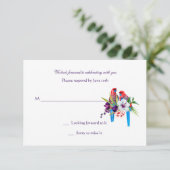 Tropische Vogelschutzkarten Einladung (Stehend Vorderseite)