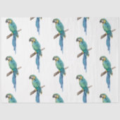 Tropische Vogelserie: Blue Macaw Design 2 Seidenpapier (Vorderseite)