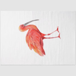 Tropische Vogelserie: Scarlet Ibis Seidenpapier