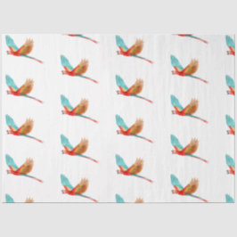 Tropische Vogelserie: Scarlet Macaw Design 2 Seidenpapier