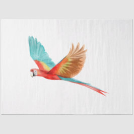 Tropische Vogelserie: Scarlet Macaw Seidenpapier