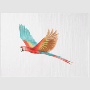 Tropische Vogelserie: Scarlet Macaw Seidenpapier