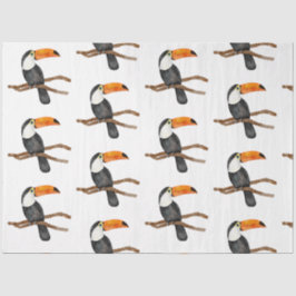 Tropische Vogelserie: Toucan Design 2 Seidenpapier