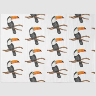 Tropische Vogelserie: Toucan Design 2 Seidenpapier