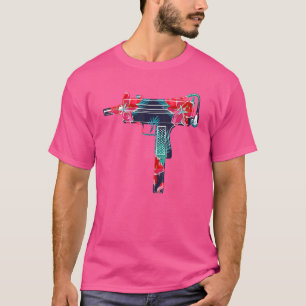 Tropische Waffe Feuerwaffe Strand Hawaiianischer T-Shirt