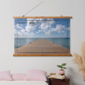 Tropische Wall Art Wandteppich Mit Holzrahmen (Schlafzimmer)