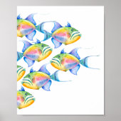 Tropische Wall-Dekoration Wasserfarben Fisch Beach Poster (Vorne)