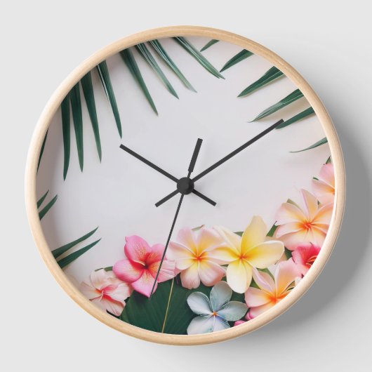 Tropische Wall-Uhr Uhr (Vorderseite)