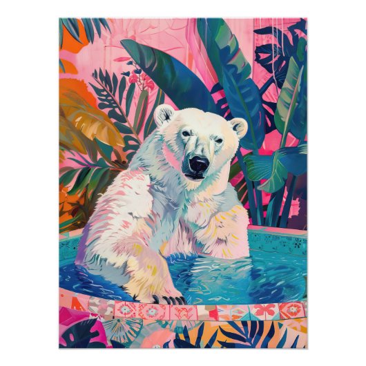 Tropische Wanne Fotodruck (Vorne)