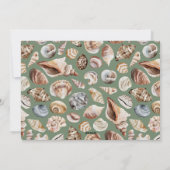 Tropische warme Weihnachtssee Grüße grün Feiertagskarte (Rückseite)