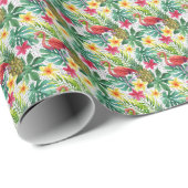 Tropische Wasserfarbe Geschenkpapier (Rolleneckpunkt)