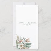 Tropische Wasserfarbe - Hochzeitsprogramm - (Vorderseite)