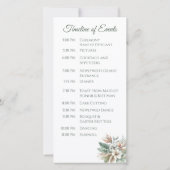 Tropische Wasserfarbe - Hochzeitsprogramm - (Rückseite)