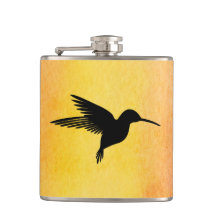 Tropische Wasserfarbe-Kolibri Colibri Flasche