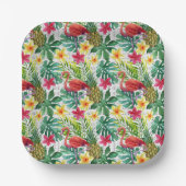 Tropische Wasserfarbe Pappteller (Vorderseite)