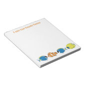 Tropische Wasserfarbe Personalisiert Notizblock (angewinkelt)