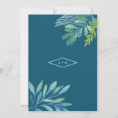 Tropische Wasserfarbenfolien - Einladung (Rückseite)