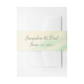 Tropische Wasserfarbenhochzeiten Einladungsbanderole (Vorderseite Beispiel)