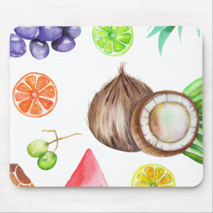 Tropische Wasserfarbenkunst Mousepad