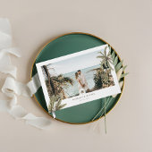 Tropische Wasserfarbenpalmen Hochzeitsfeiern Foto Gästebuch