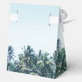 Tropische Wasserfarbenpalmen und Hochzeiten am Str Geschenkschachtel (Rückseite)