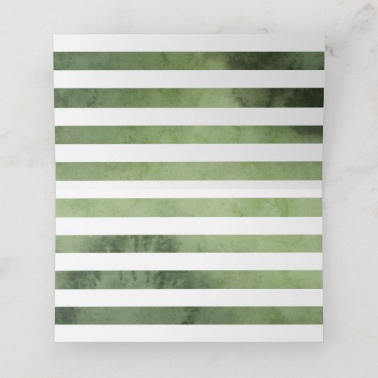 Tropische Wasserfarbenwelt Platzkarte (Innenseite Aufgefaltet)