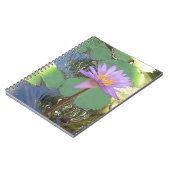 Tropische Wasserlilie Blume Notizblock (Linke Seite)