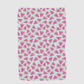 Tropische Wassermelone auf Minze, Golfhandtuch (Vorderseite)